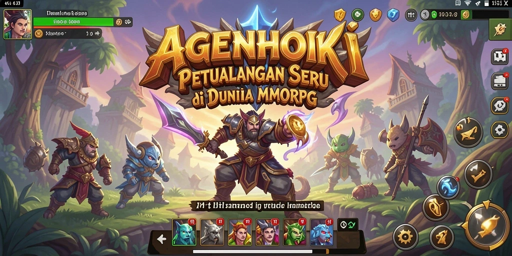 Tampilan gameplay yang menakjubkan dari AGENHOKI di dunia MMORPG.