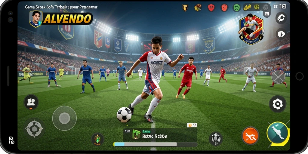 Tampilan gameplay ALVENDO yang menarik dan dinamis saat pertandingan berlangsung.