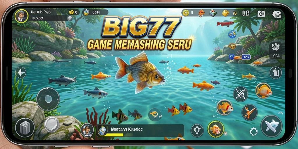 Screenshot gameplay <strong>BIG77</strong> menunjukkan pengalaman memancing yang seru dan menarik.