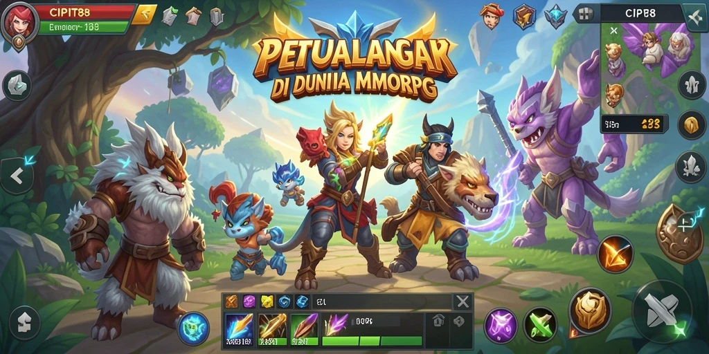 Menampilkan gameplay epik dan pertarungan seru di CIPIT88.
