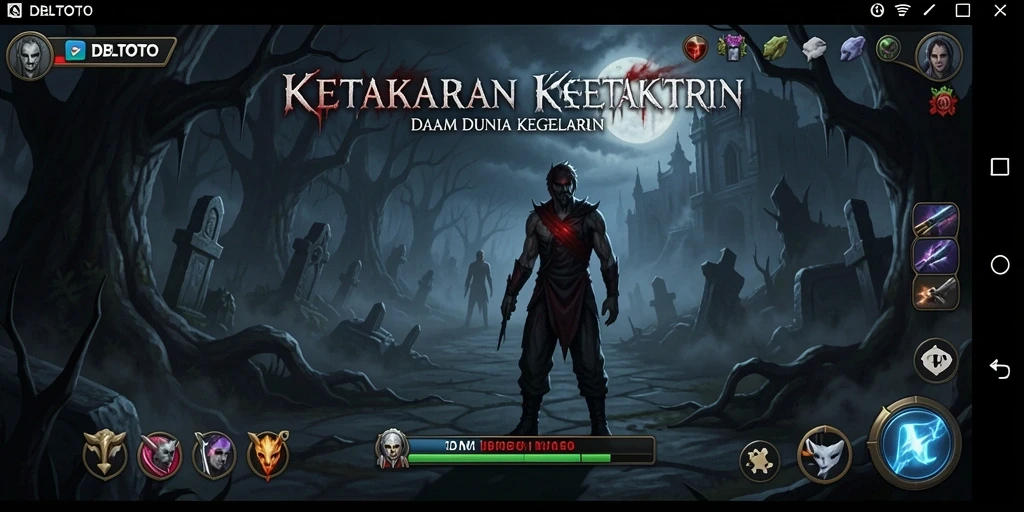 Tampilan gameplay <strong>DBLTOTO</strong> yang menegangkan dan mencekam.