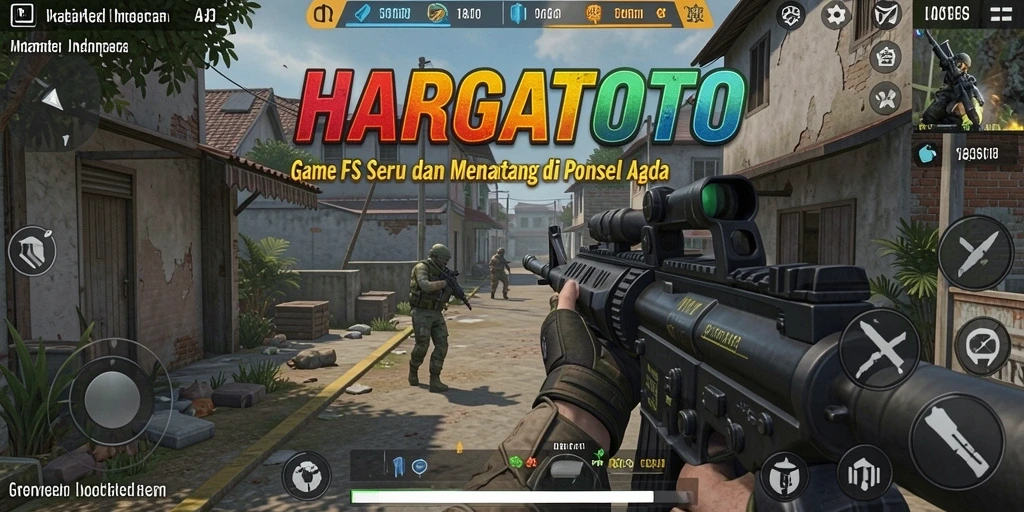 Screenshot gameplay HARGATOTO menampilkan aksi pertempuran yang mendebarkan.