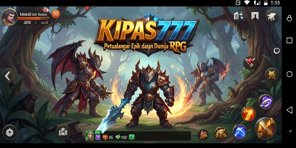 Tampilan seru dari gameplay RPG KIPAS777