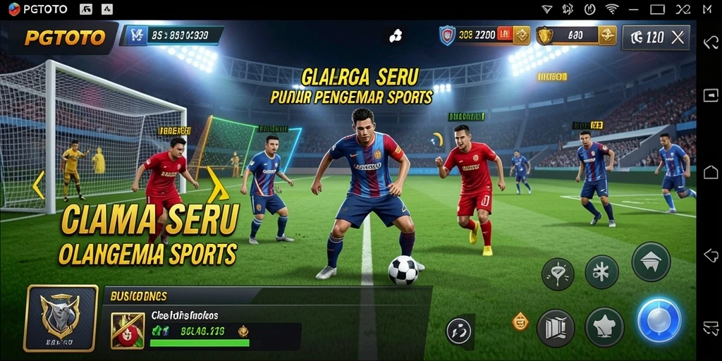 Tangkapan layar PGTOTO menampilkan aksi seru dalam permainan olahraga.