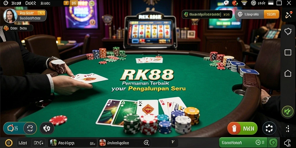 Tampilan gameplay RK88 yang menawan saat bermain Poker.